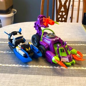 Imaginext Batman Boat and Joker Vehicle